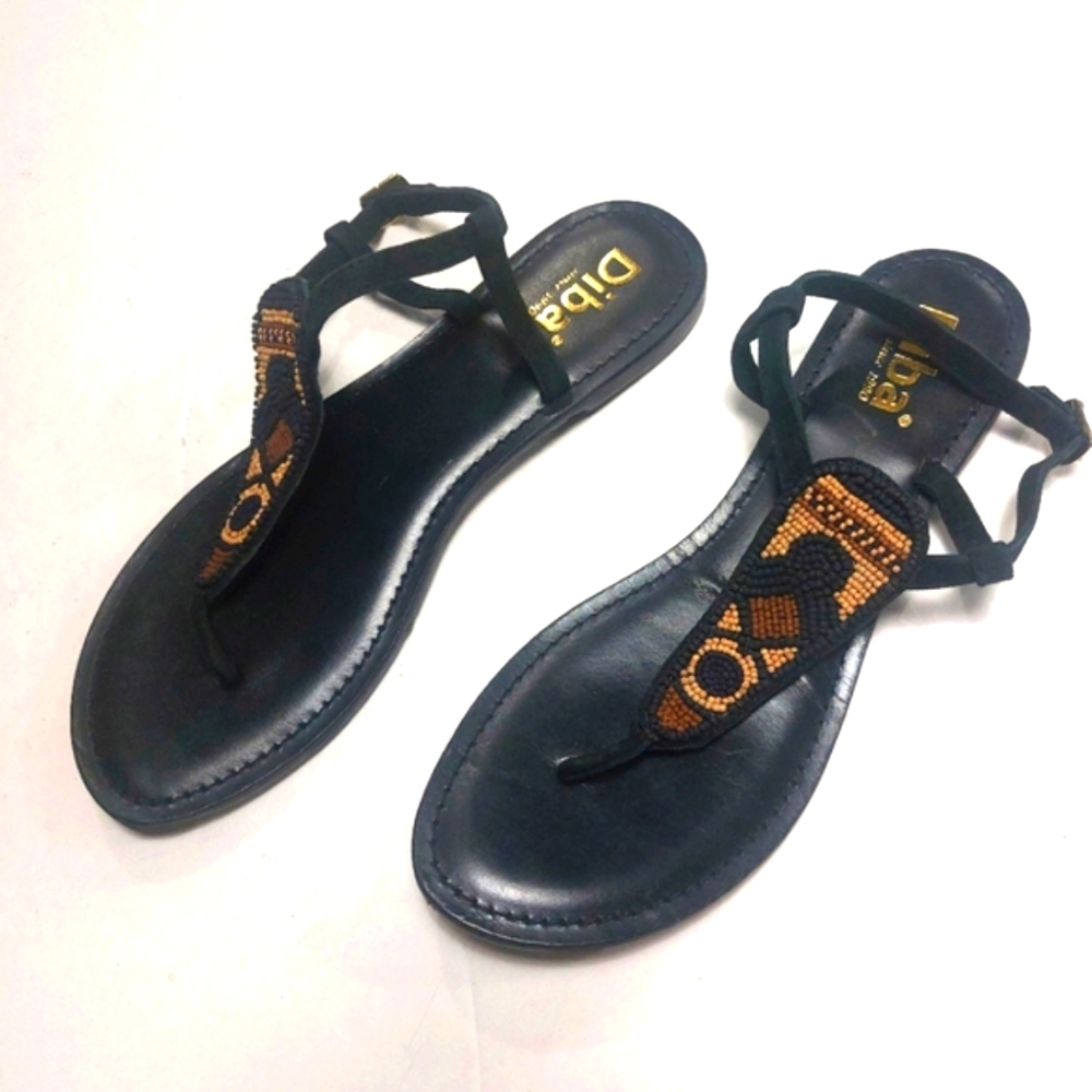 Diba Black and Brown Women's Sandals